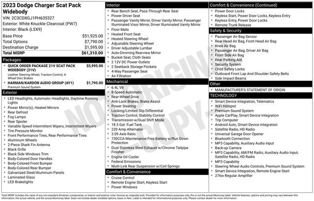 Used 2023 Dodge Charger Scat Pack RWD image 34