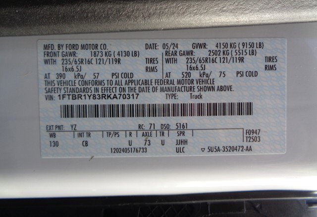 Used 2024 Ford Transit 250 Low Roof w/ Exterior Upgrade Package image 22