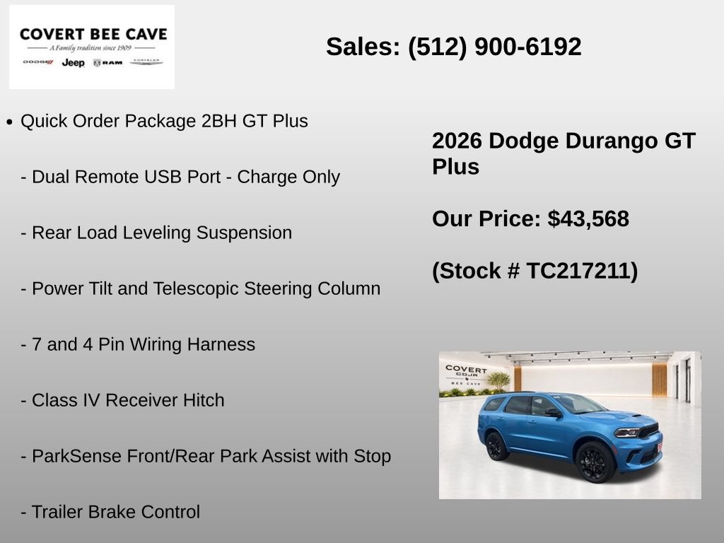 New 2026 Dodge Durango GT AWD/4WD image 31