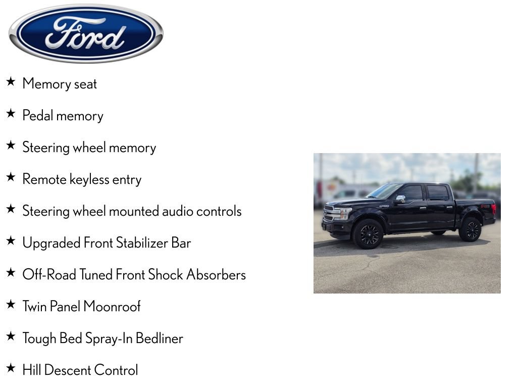 Used 2019 Ford F150 Platinum w/ Equipment Group 701A Luxury AWD/4WD image 14