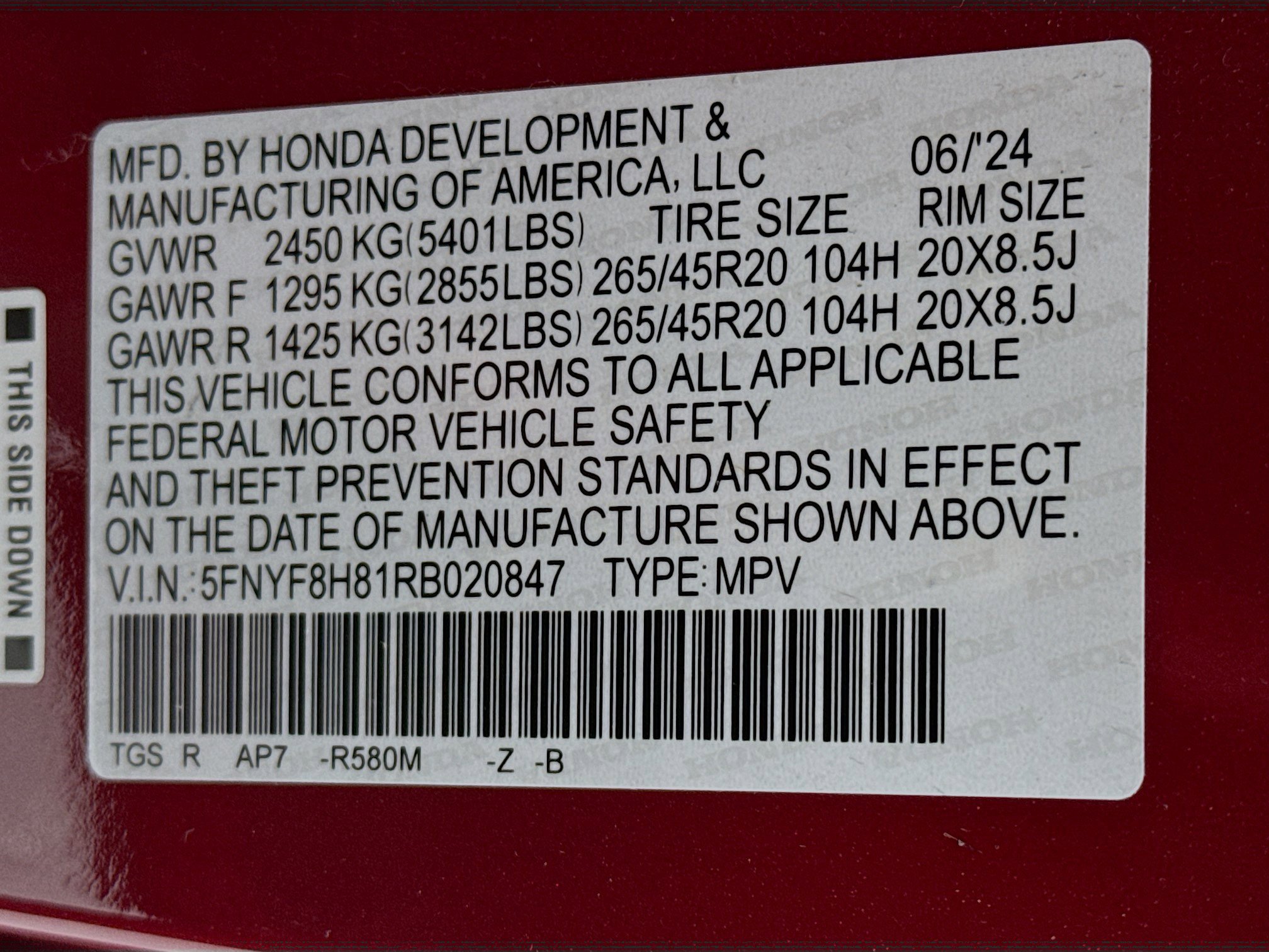 Certified 2024 Honda Passport Black Edition image 33
