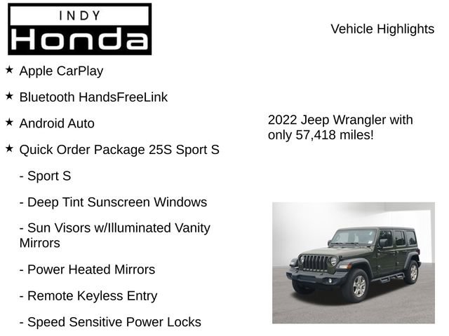 Used 2022 Jeep Wrangler Unlimited Sport AWD/4WD image 8