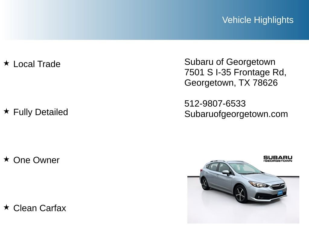 Certified 2022 Subaru Impreza 2.0i Premium image 10