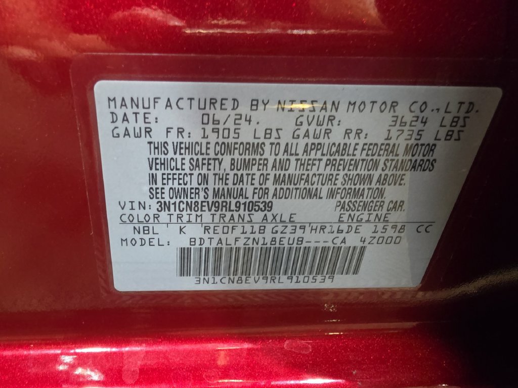 Used 2024 Nissan Versa SV FWD image 25