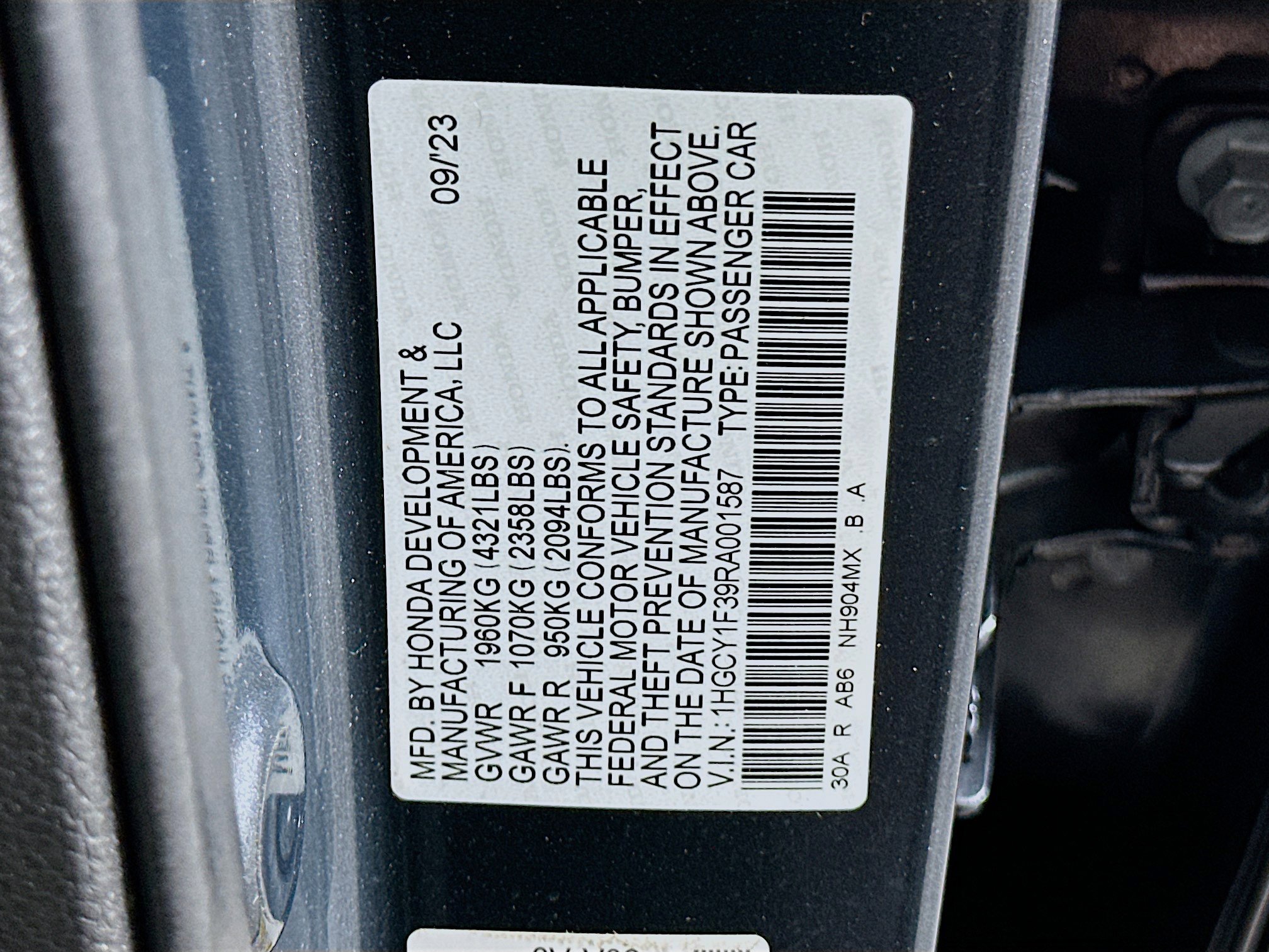 Used 2024 Honda Accord EX image 12