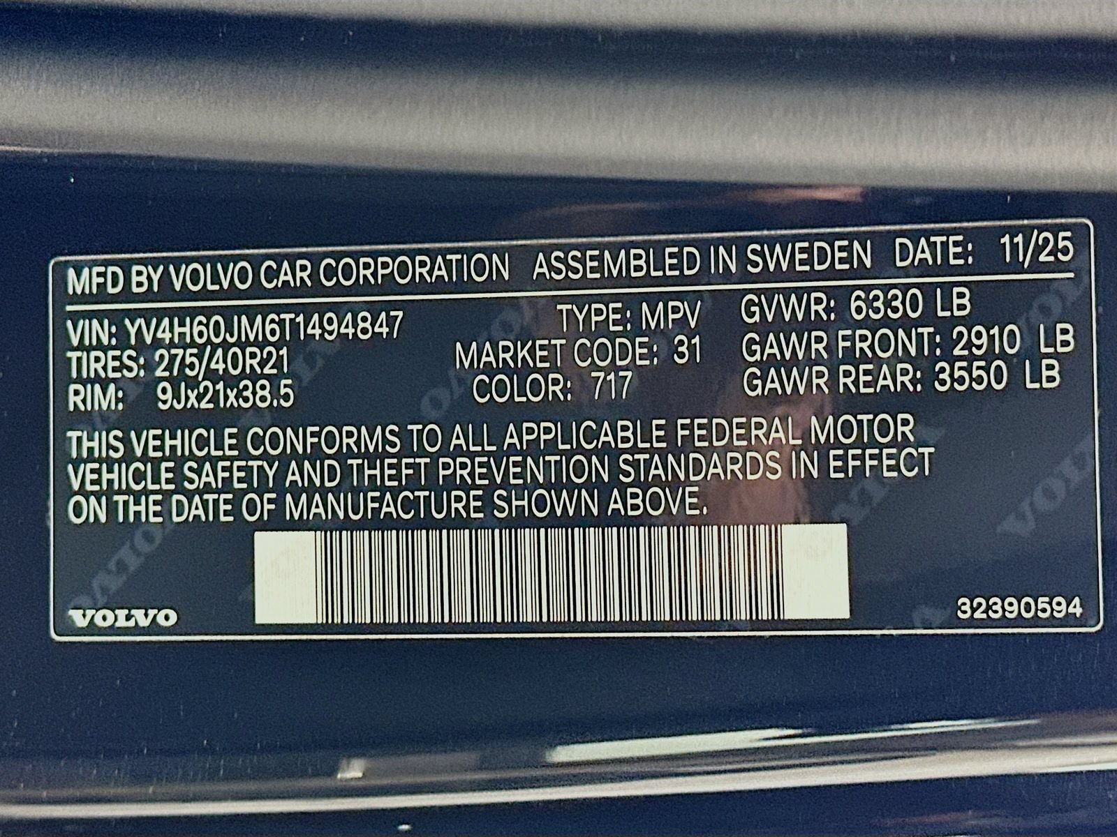 New 2026 Volvo XC90 T8 Ultra w/ Protection Package AWD/4WD image 47