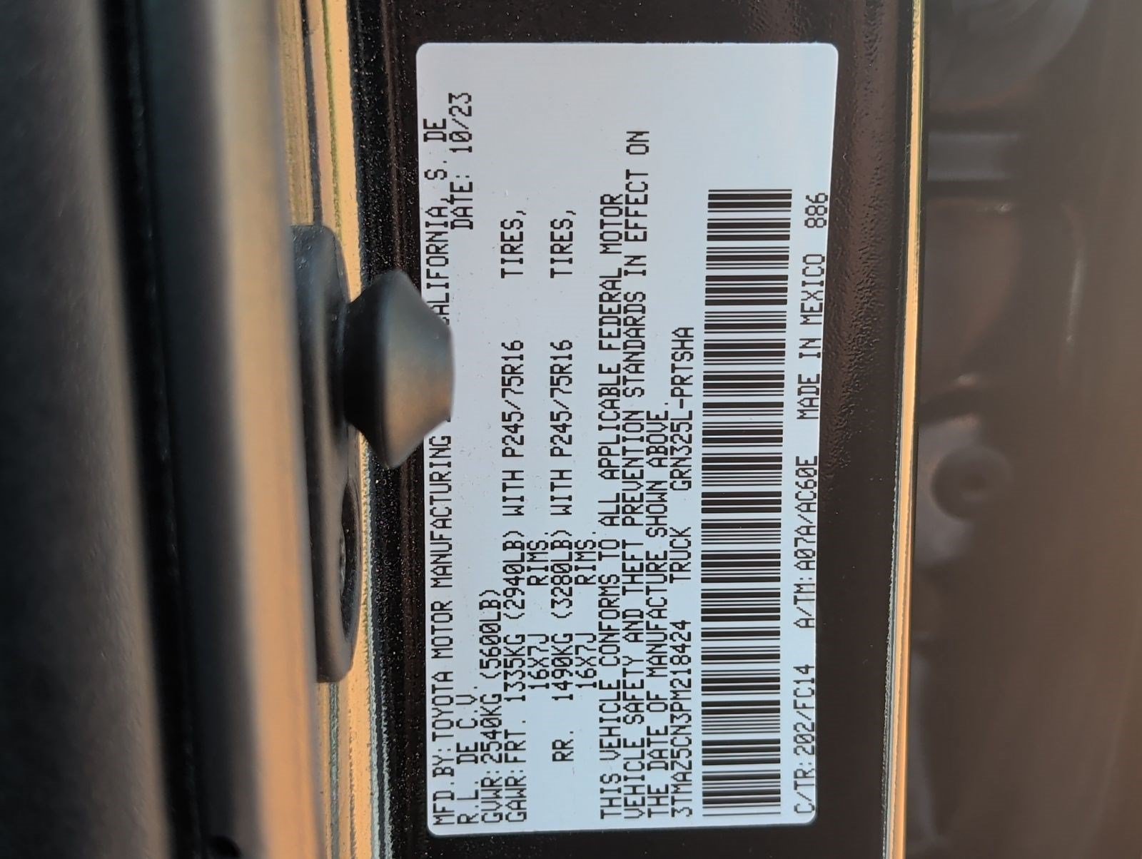 Used 2023 Toyota Tacoma SR5 RWD image 28