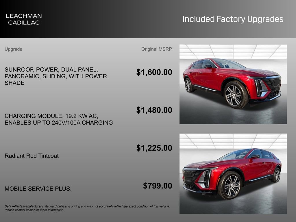 New 2025 Cadillac Lyriq Premium Luxury w/ LPO, Floor Liner Package image 7