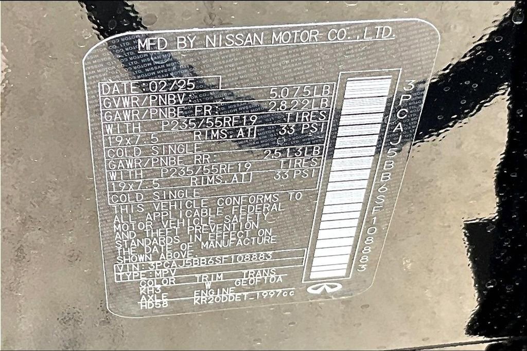 New 2025 INFINITI QX50 Luxe image 23