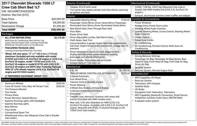 Used 2017 Chevrolet Silverado 1500 LT w/ All Star Edition image 36