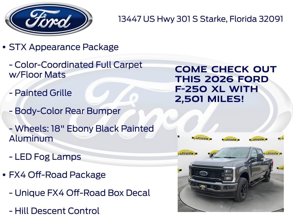 New 2026 Ford F250 XL w/ STX Appearance Package image 15