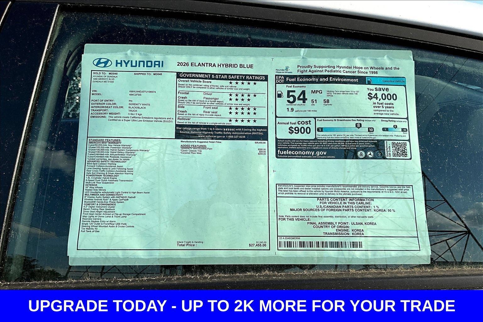 New 2026 Hyundai Elantra Hybrid FWD image 18