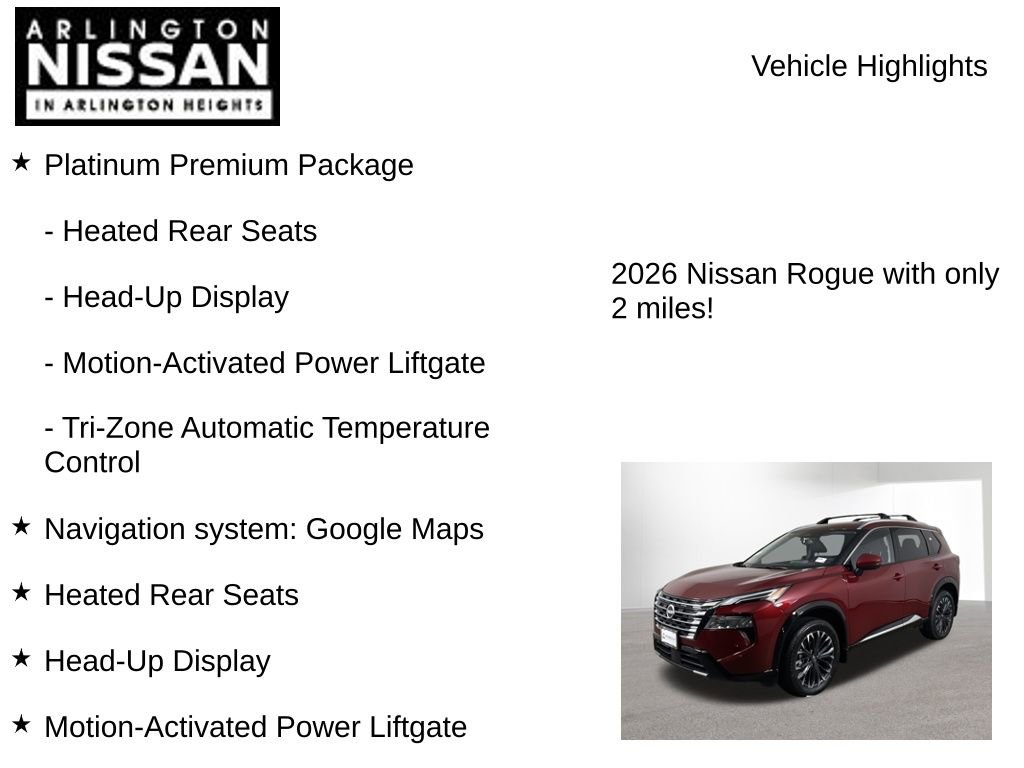 New 2026 Nissan Rogue Platinum w/ Platinum Premium Package image 8