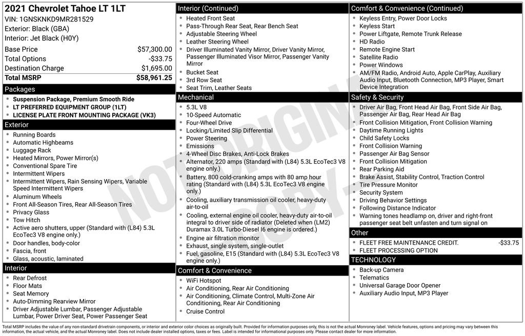 Used 2021 Chevrolet Tahoe LT image 17