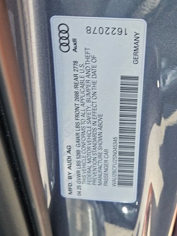 Used 2025 Audi A5 2.0T Premium Plus w/ Premium Plus image 25