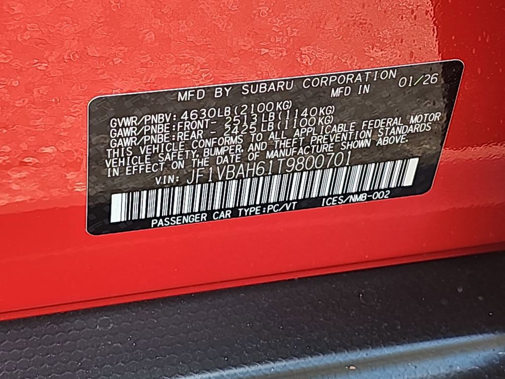 New 2026 Subaru WRX Premium image 36