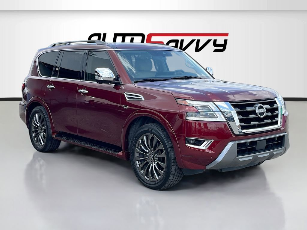 Used 2021 Nissan Armada Platinum w/ Captain's Chairs Package image 1