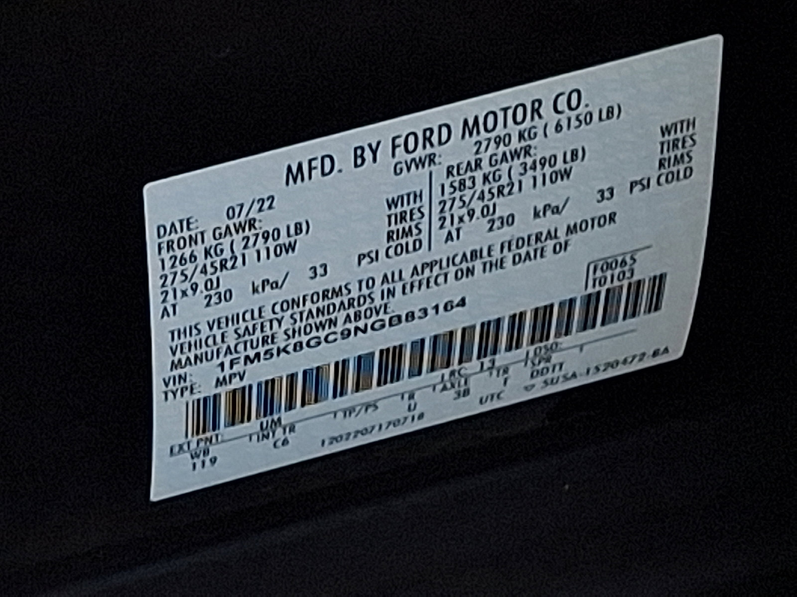 Certified 2022 Ford Explorer ST w/ Equipment Group 401A image 28