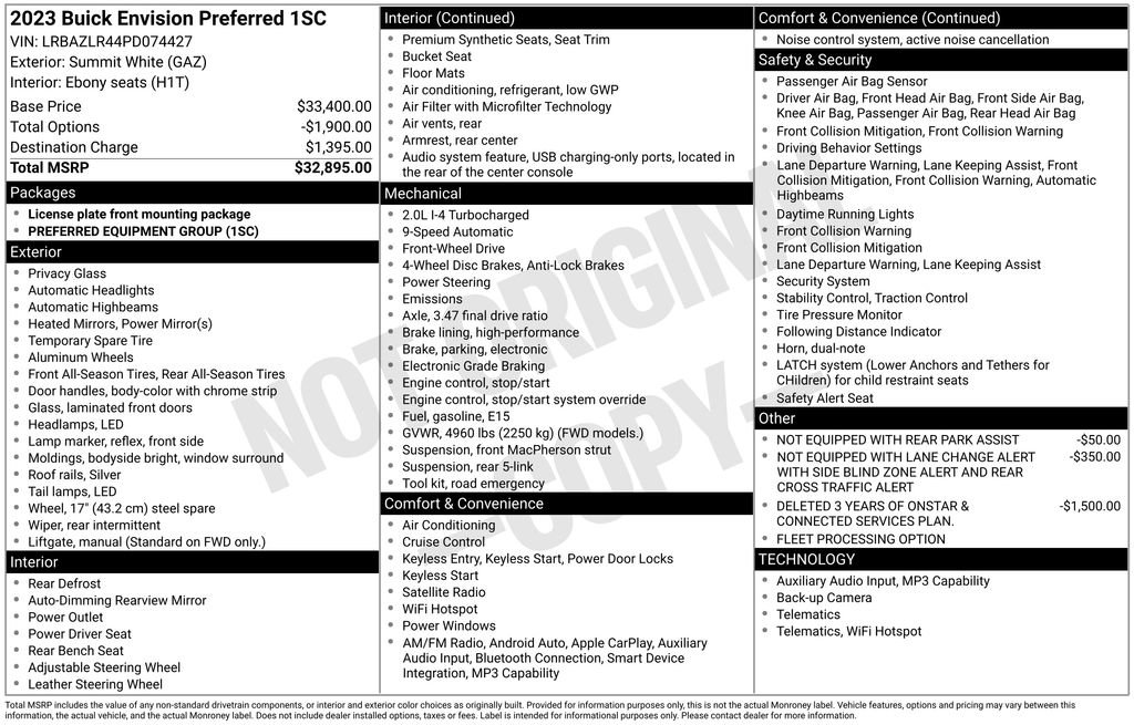 Used 2023 Buick Envision Preferred image 7