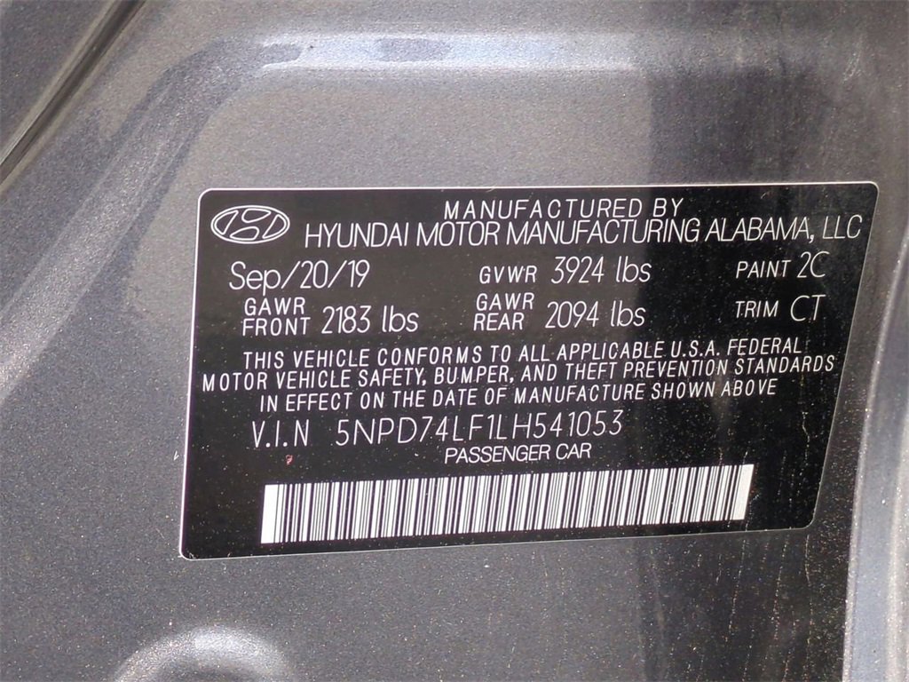 Used 2020 Hyundai Elantra SE w/ Cargo Package (C1) image 29