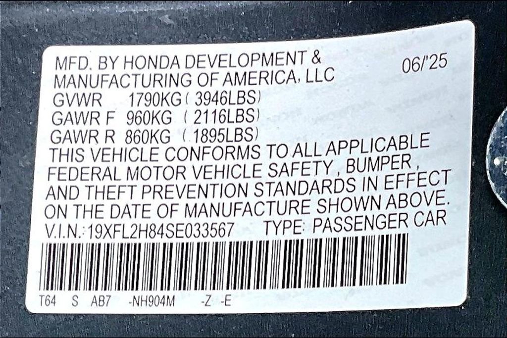 Certified 2025 Honda Civic Sport image 14