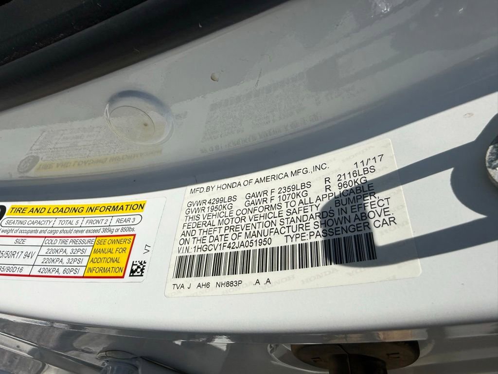Used 2018 Honda Accord EX image 19