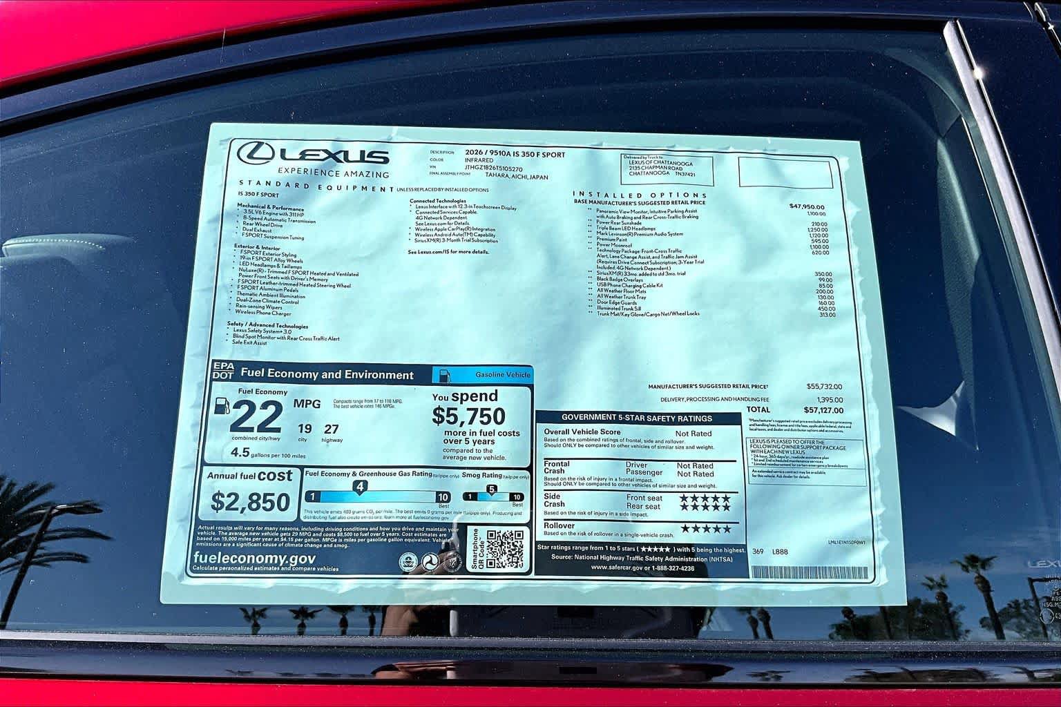 New 2026 Lexus IS 350 F Sport w/ Technology Package RWD image 22
