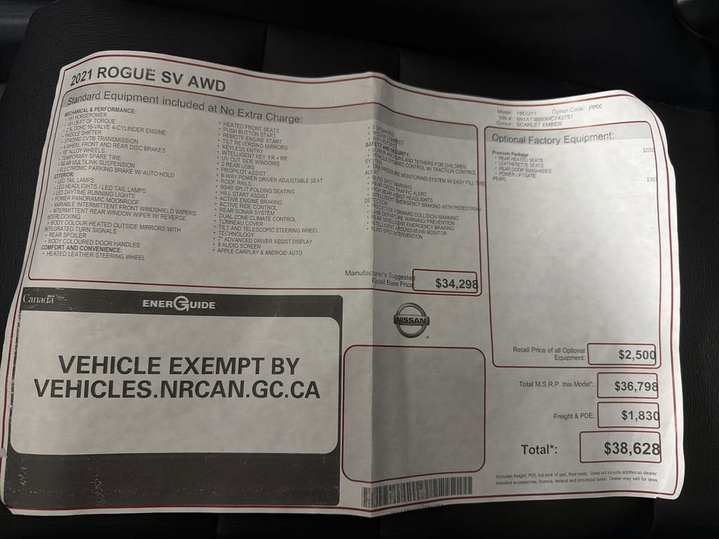 Used 2021 Nissan Rogue SV AWD/4WD image 60
