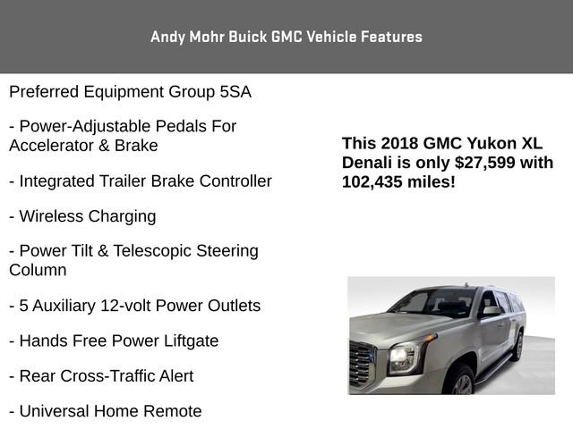 Used 2018 GMC Yukon XL Denali w/ Open Road Package AWD/4WD image 5