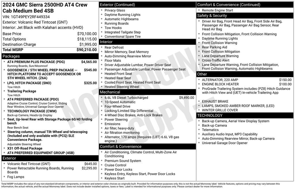 Used 2024 GMC Sierra 2500 AT4 w/ AT4 Premium Plus Package image 42