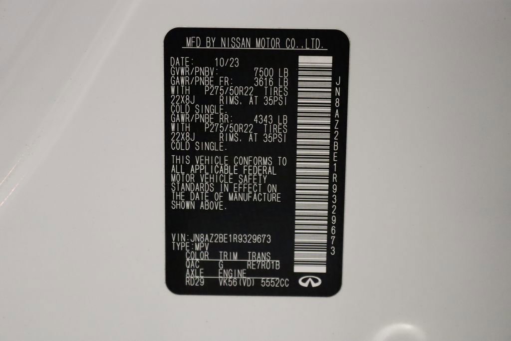 Used 2024 INFINITI QX80 Sensory image 17