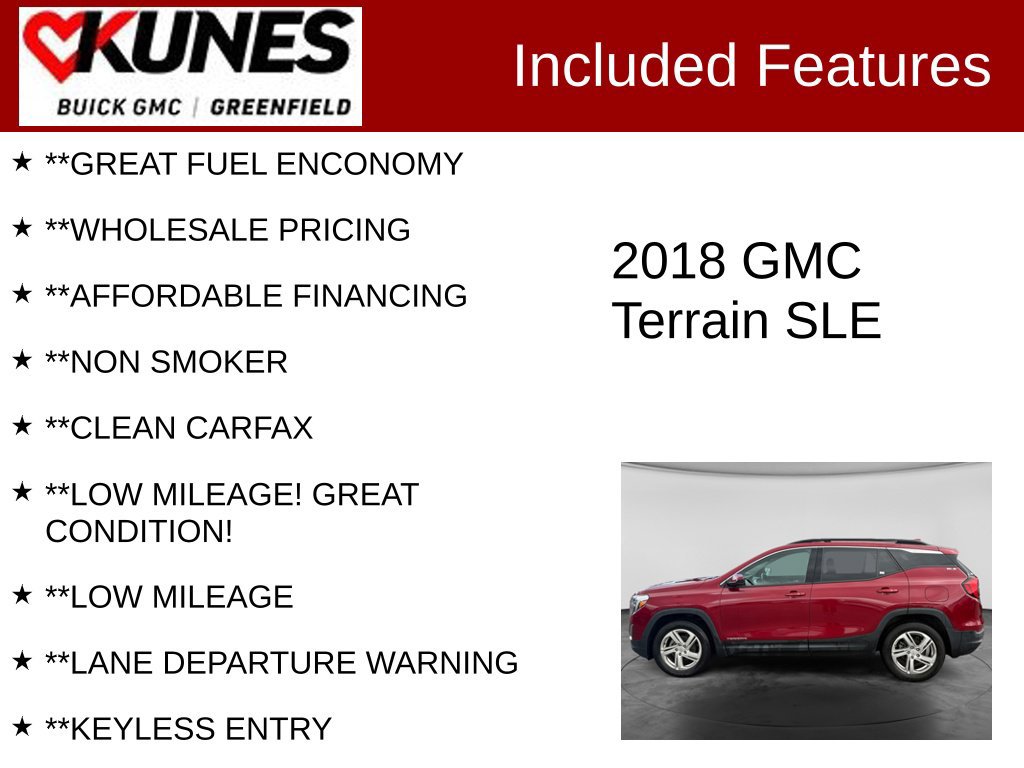 Used 2018 GMC Terrain SLE w/ Driver Convenience Package AWD/4WD image 3