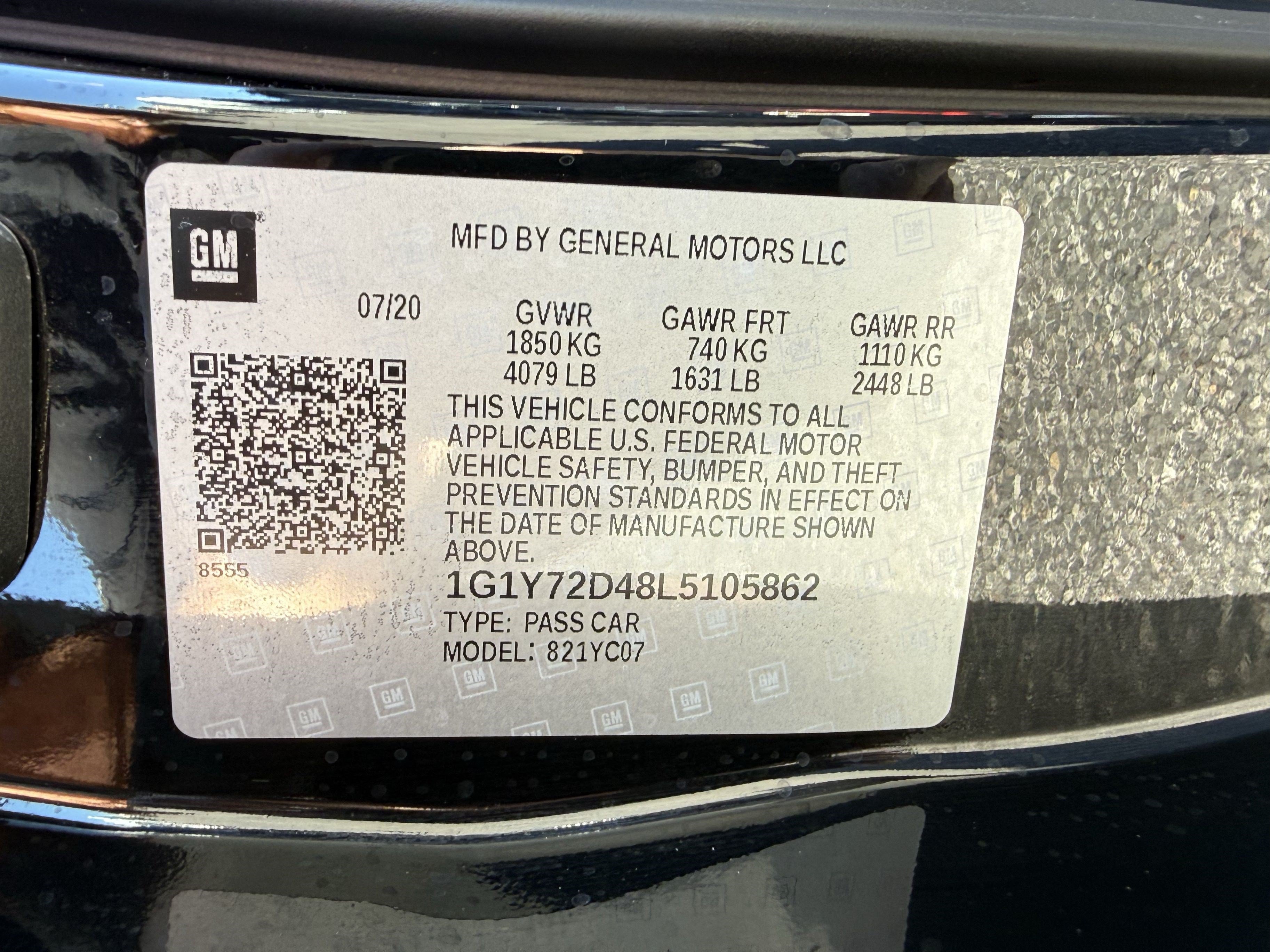 Used 2020 Chevrolet Corvette Stingray Preferred Cpe w/ 2LT Preferred Equipment Group RWD image 17