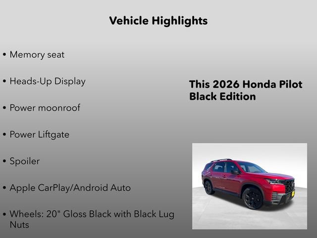 New 2026 Honda Pilot Black Edition image 5