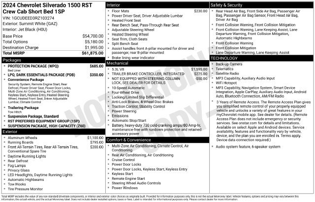 Certified 2024 Chevrolet Silverado 1500 RST w/ Protection Package AWD/4WD image 4