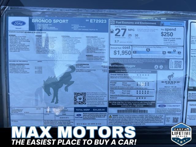 New 2025 Ford Bronco Sport Big Bend w/ Convenience Package image 9