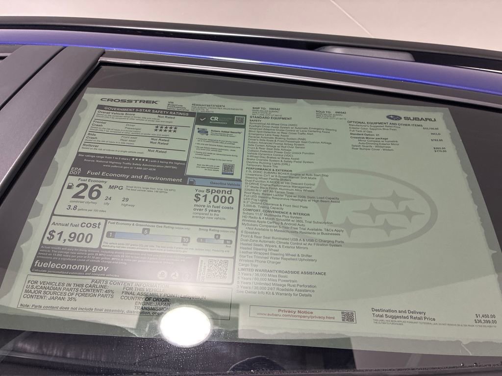 New 2026 Subaru Crosstrek 2.5i Wilderness AWD/4WD image 10