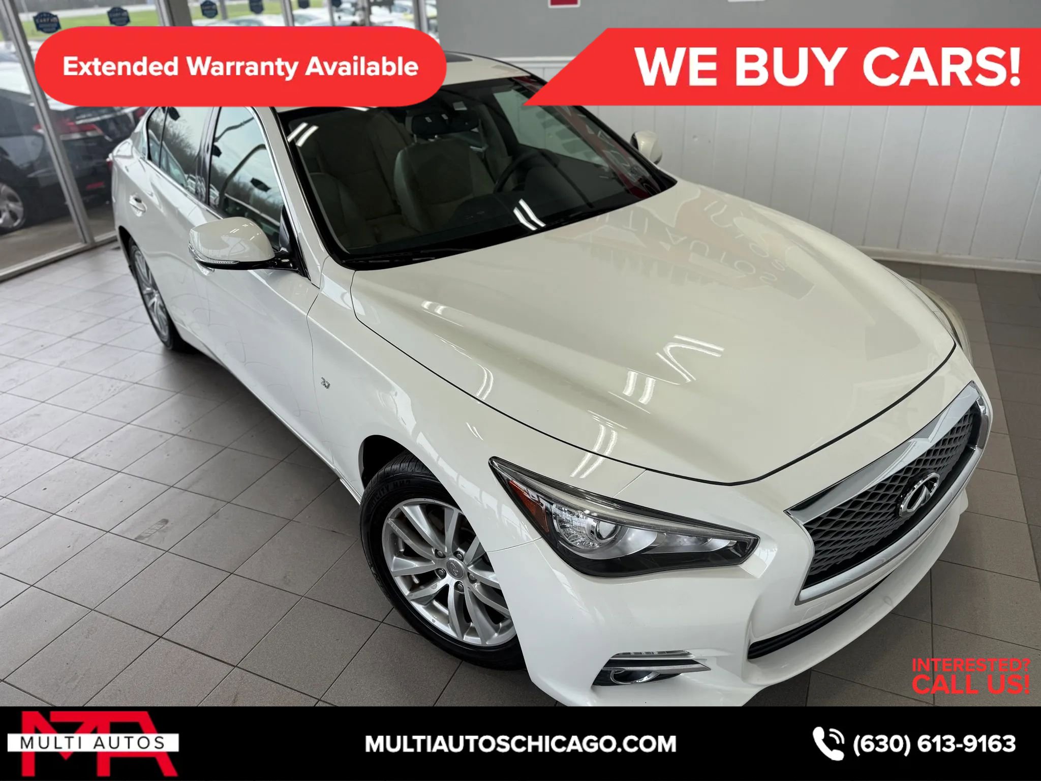 Used 2014 INFINITI Q50 Premium w/ Navigation Package AWD/4WD image 3