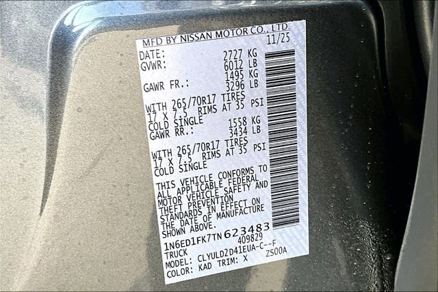 New 2026 Nissan Frontier PRO-4X w/ Pro-4x Convenience Package image 8