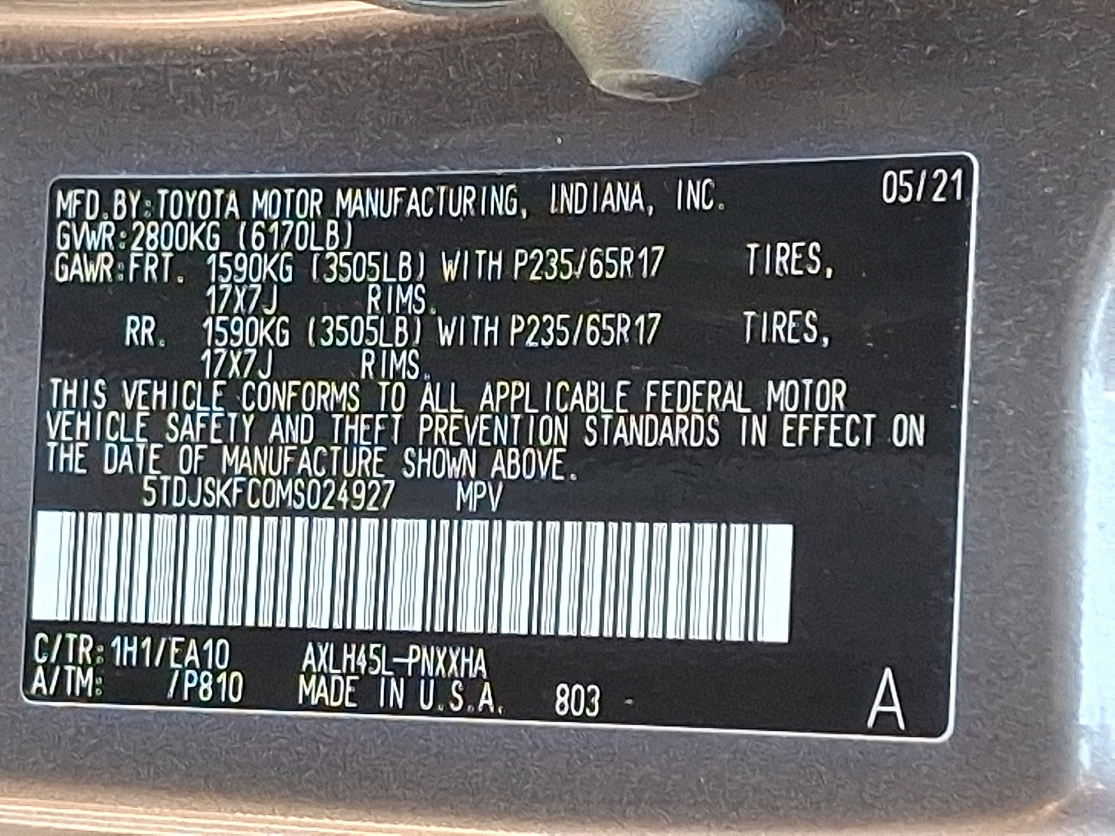 Used 2021 Toyota Sienna XLE image 31