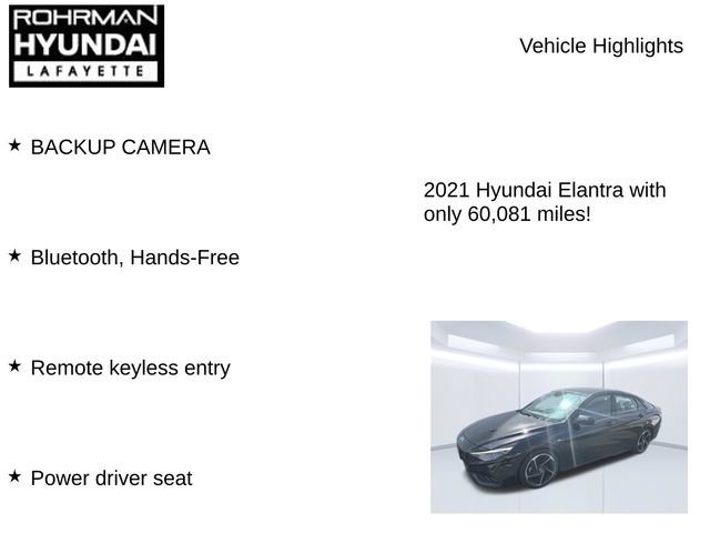 Used 2021 Hyundai Elantra N Line w/ Cargo Package FWD image 7