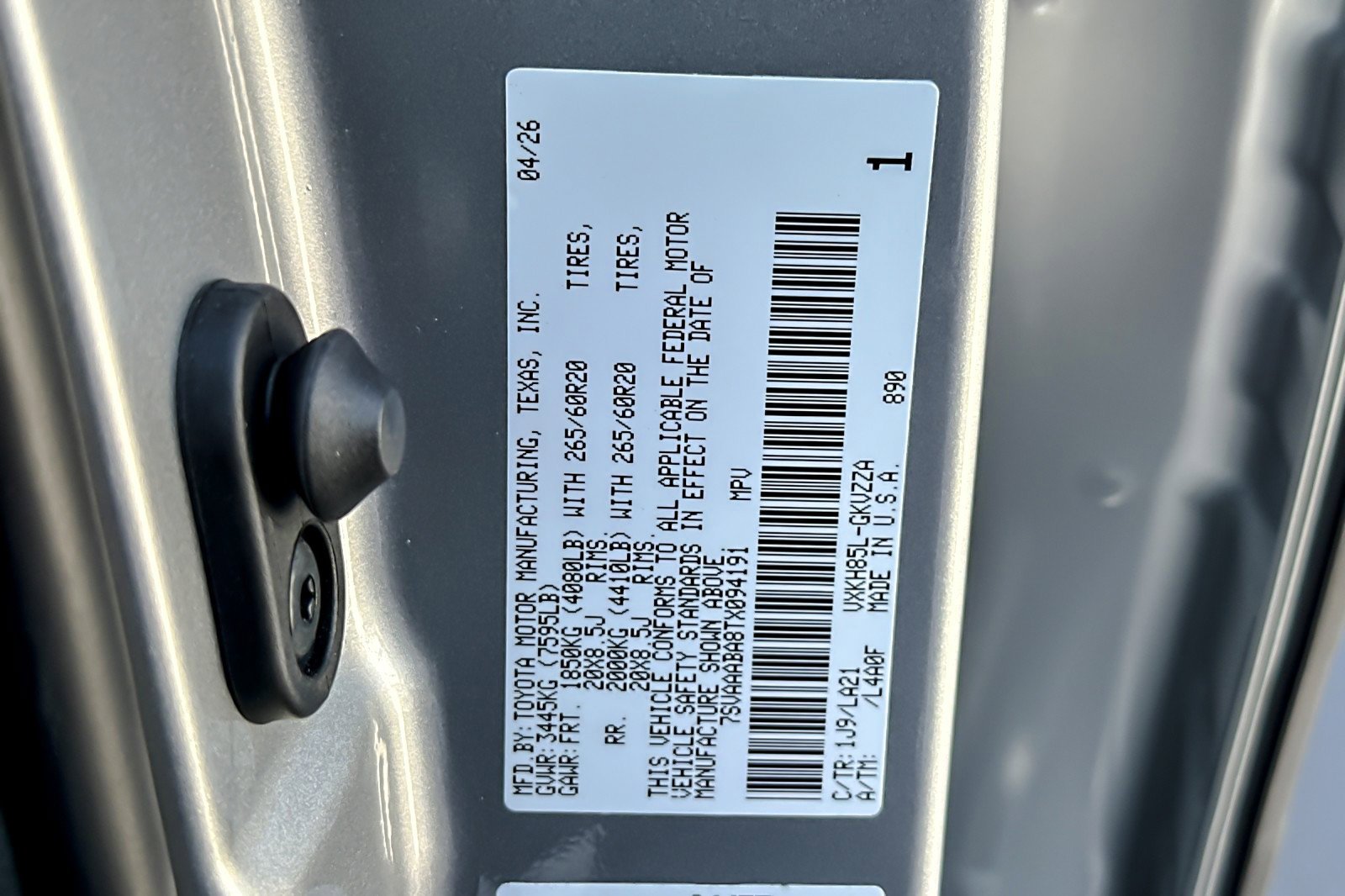 New 2026 Toyota Sequoia Platinum AWD/4WD image 28