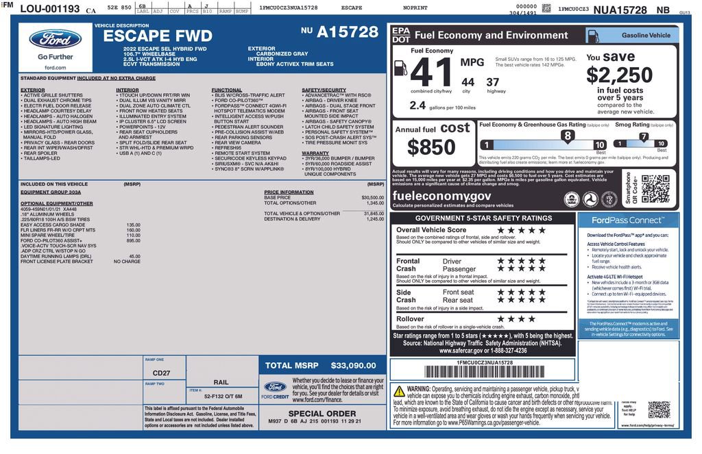 Used 2022 Ford Escape SEL image 3