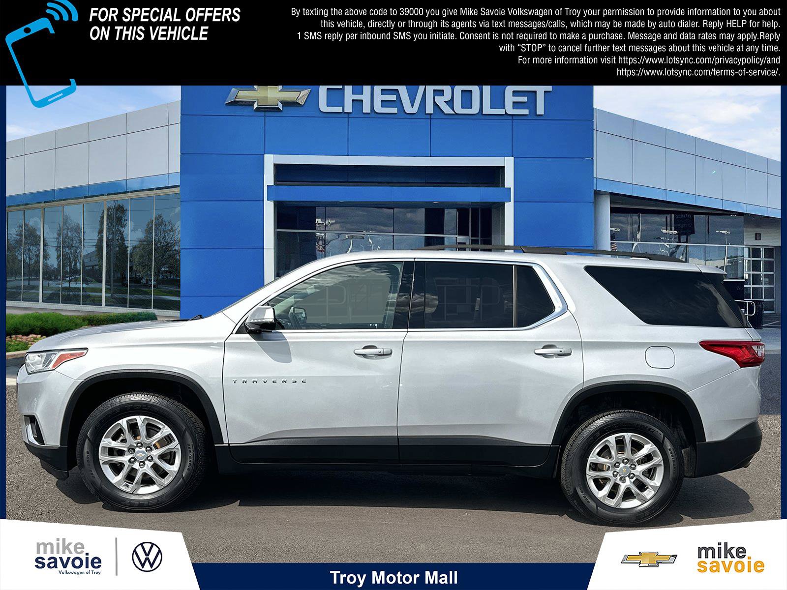 Certified 2020 Chevrolet Traverse LT FWD image 2