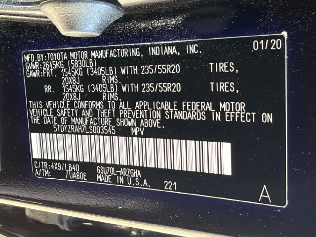 Used 2020 Toyota Highlander Limited FWD image 30