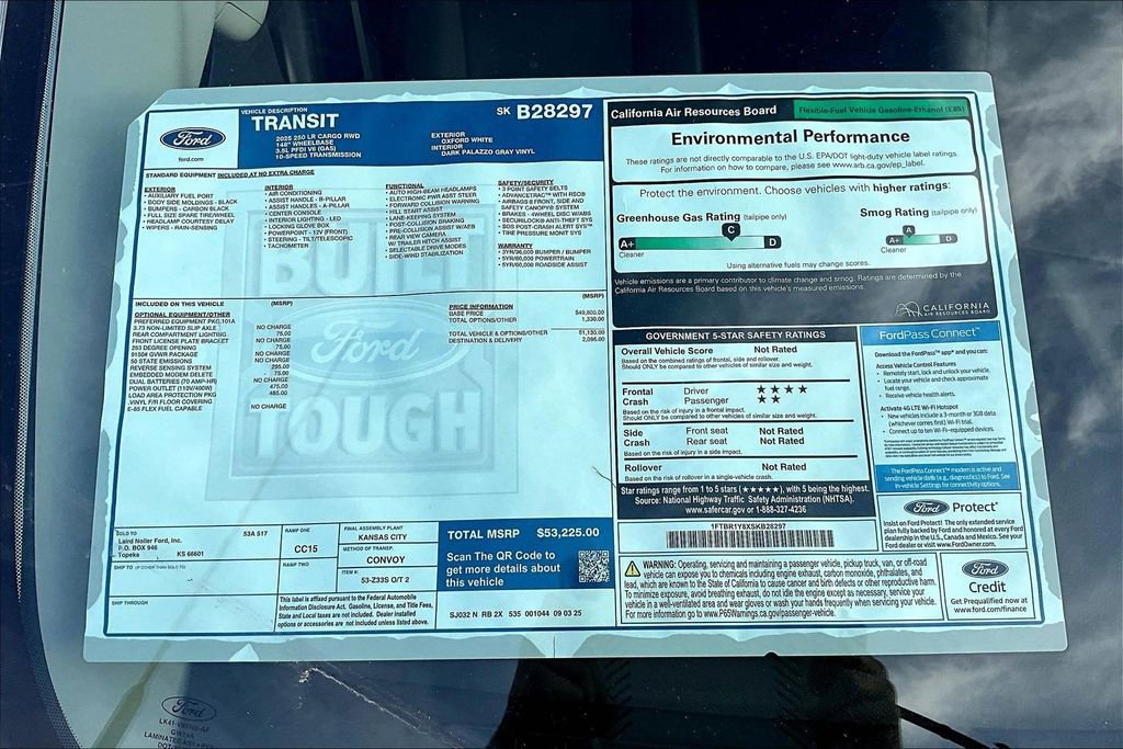 New 2025 Ford Transit 250 Low Roof w/ Load Area Protection Package image 13