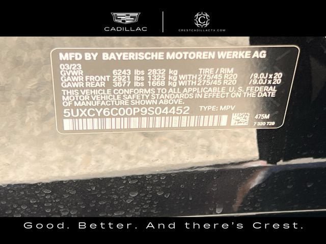 Used 2023 BMW X6 xDrive40i w/ M Sport Package AWD/4WD image 33