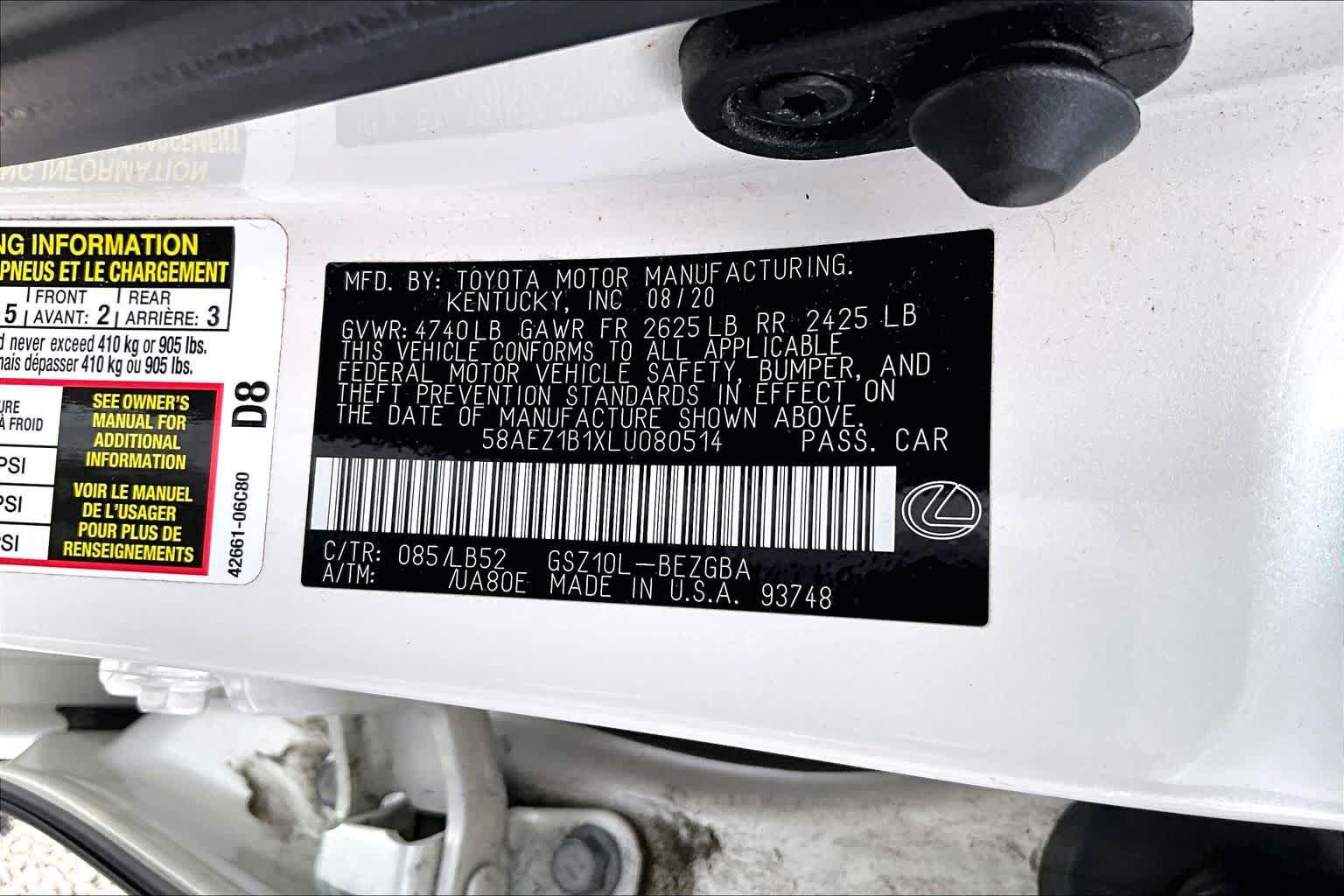 Used 2020 Lexus ES 350 w/ Luxury Package FWD image 19