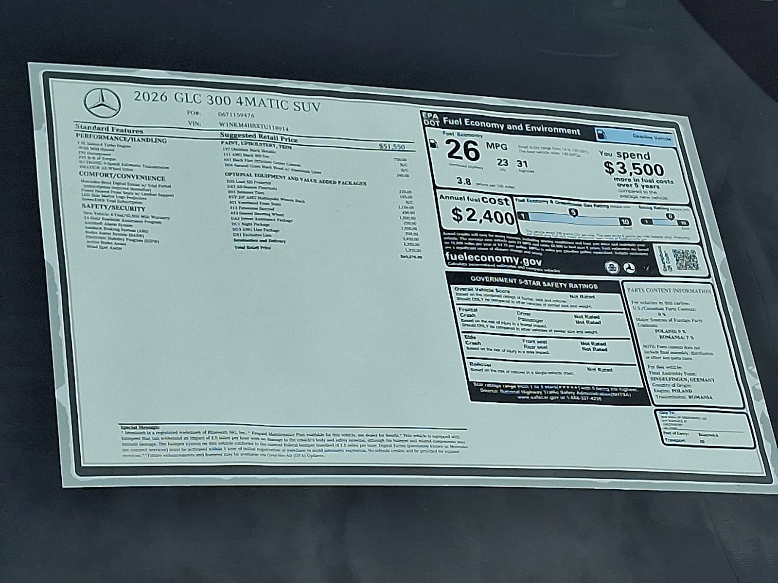 New 2026 Mercedes-Benz GLC 300 GLC 300 image 19