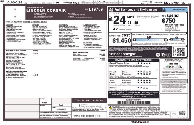 Used 2022 Lincoln Corsair Reserve w/ Equipment Group 201A image 5